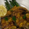 grilled Pork Chop w mango salsa